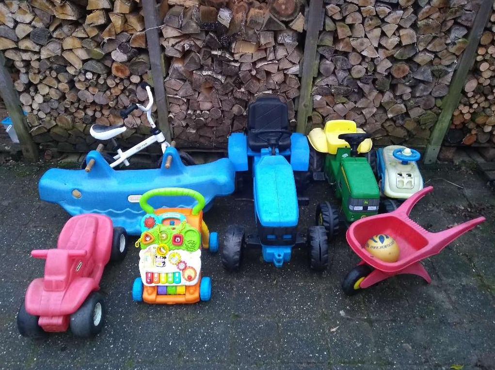 buiten voldoende ruimte en speelgoed