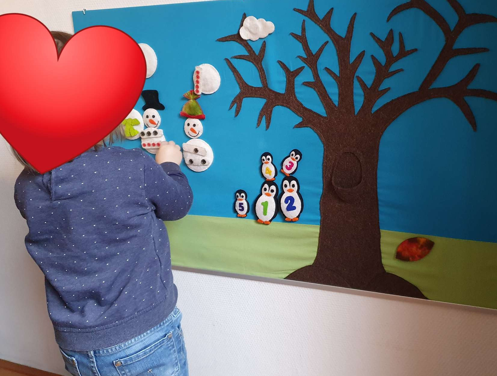 Lekker spelen met het magneetviltbord :)