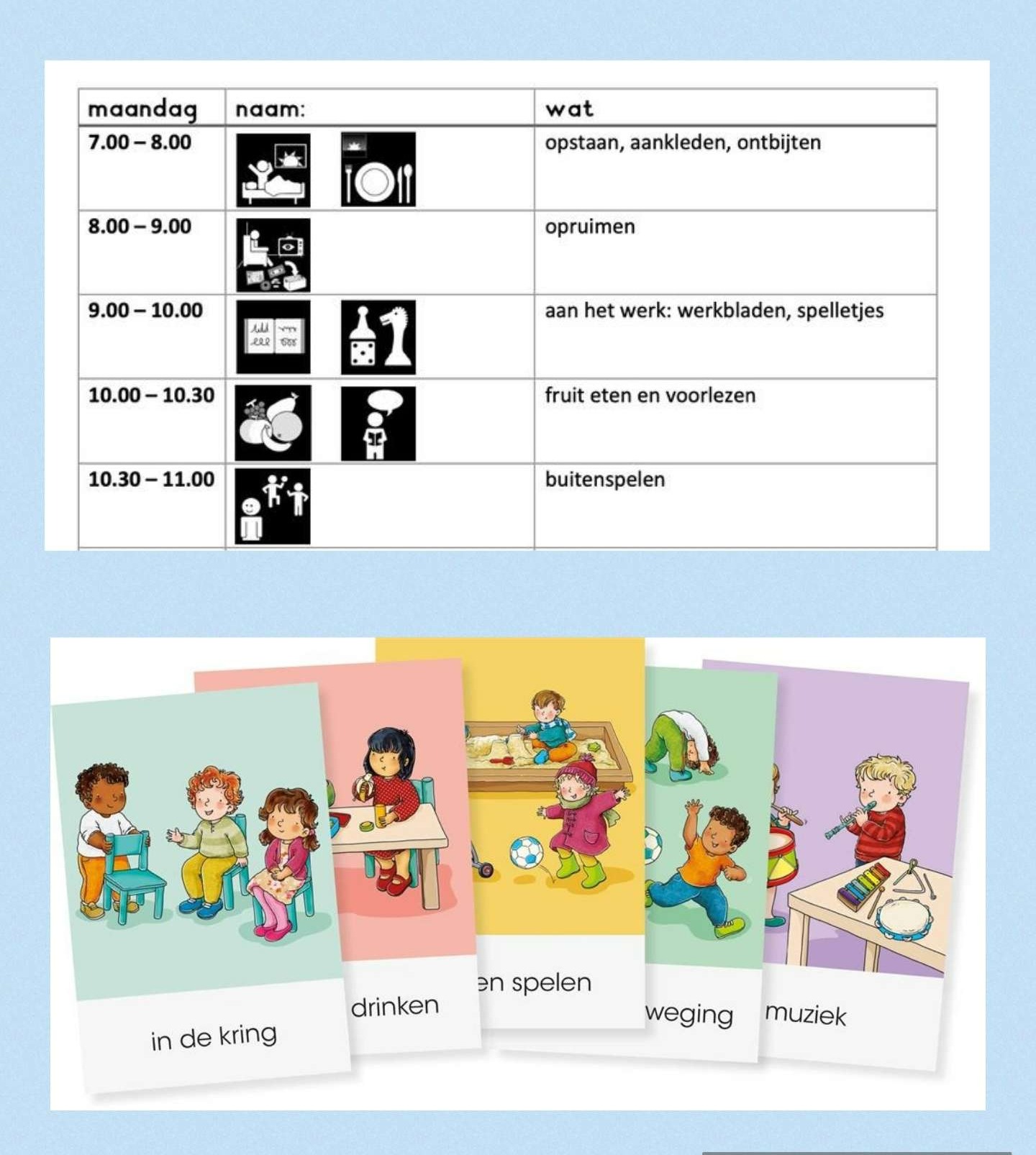 Structuur en regelmaat.