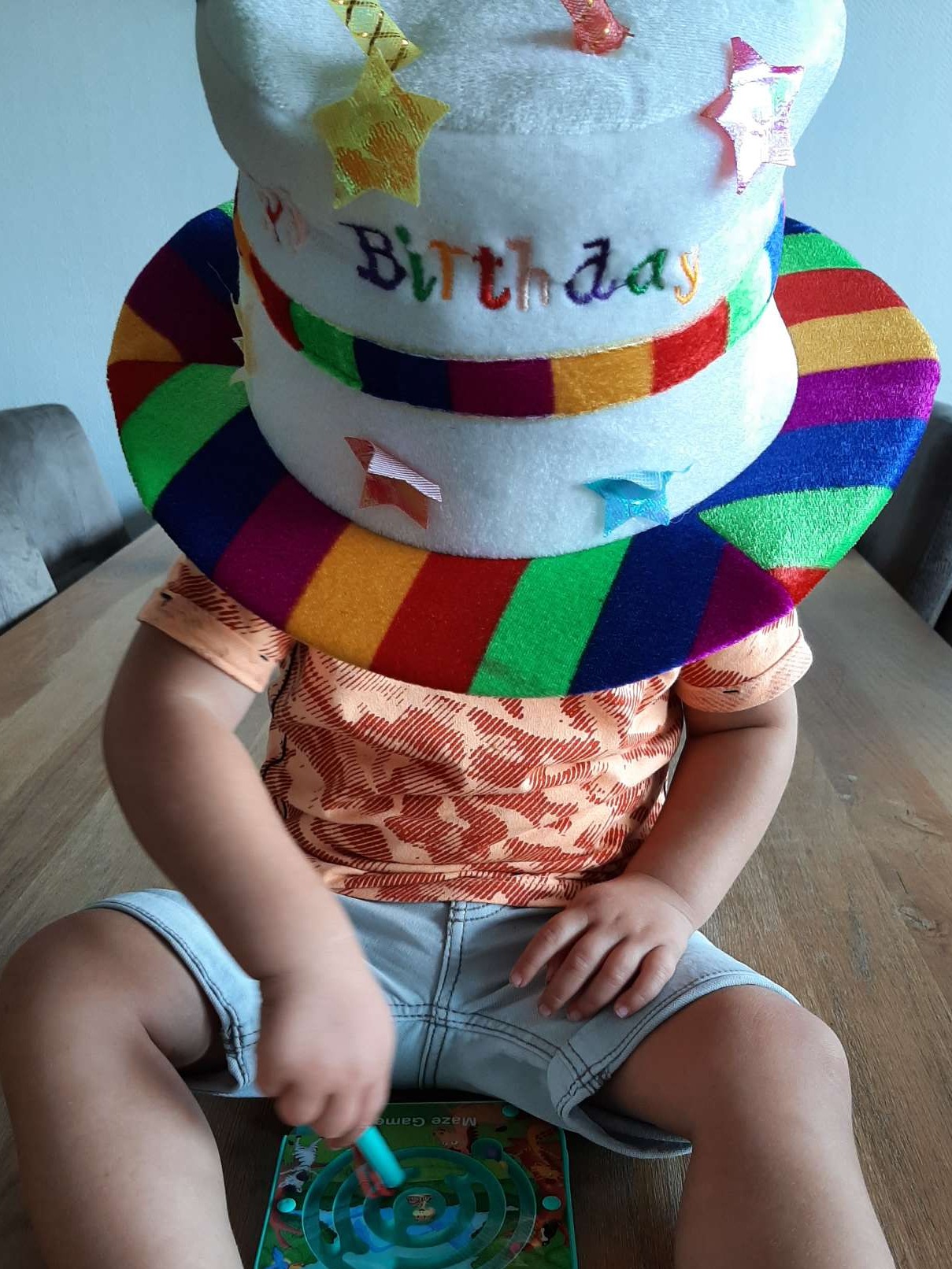 Verjaardag vieren, bovenop detafel