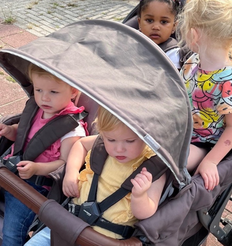 Wandelen naar de speeltuin 