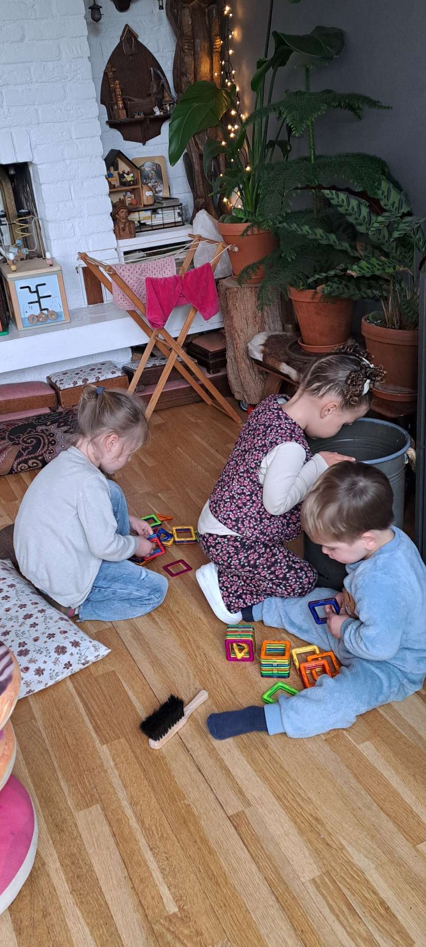 Spelen in woonkamer 