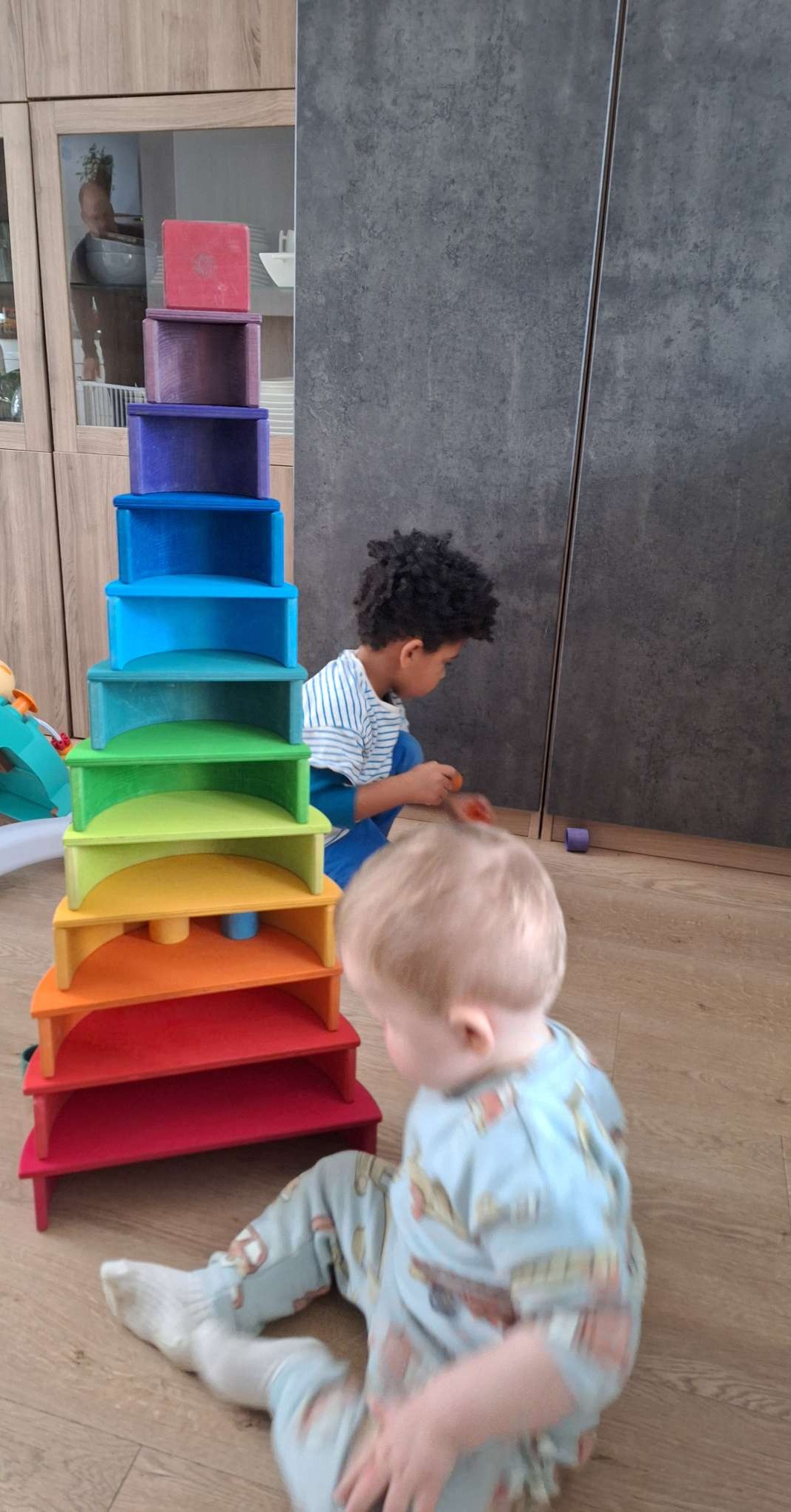 spelen met de regenboog