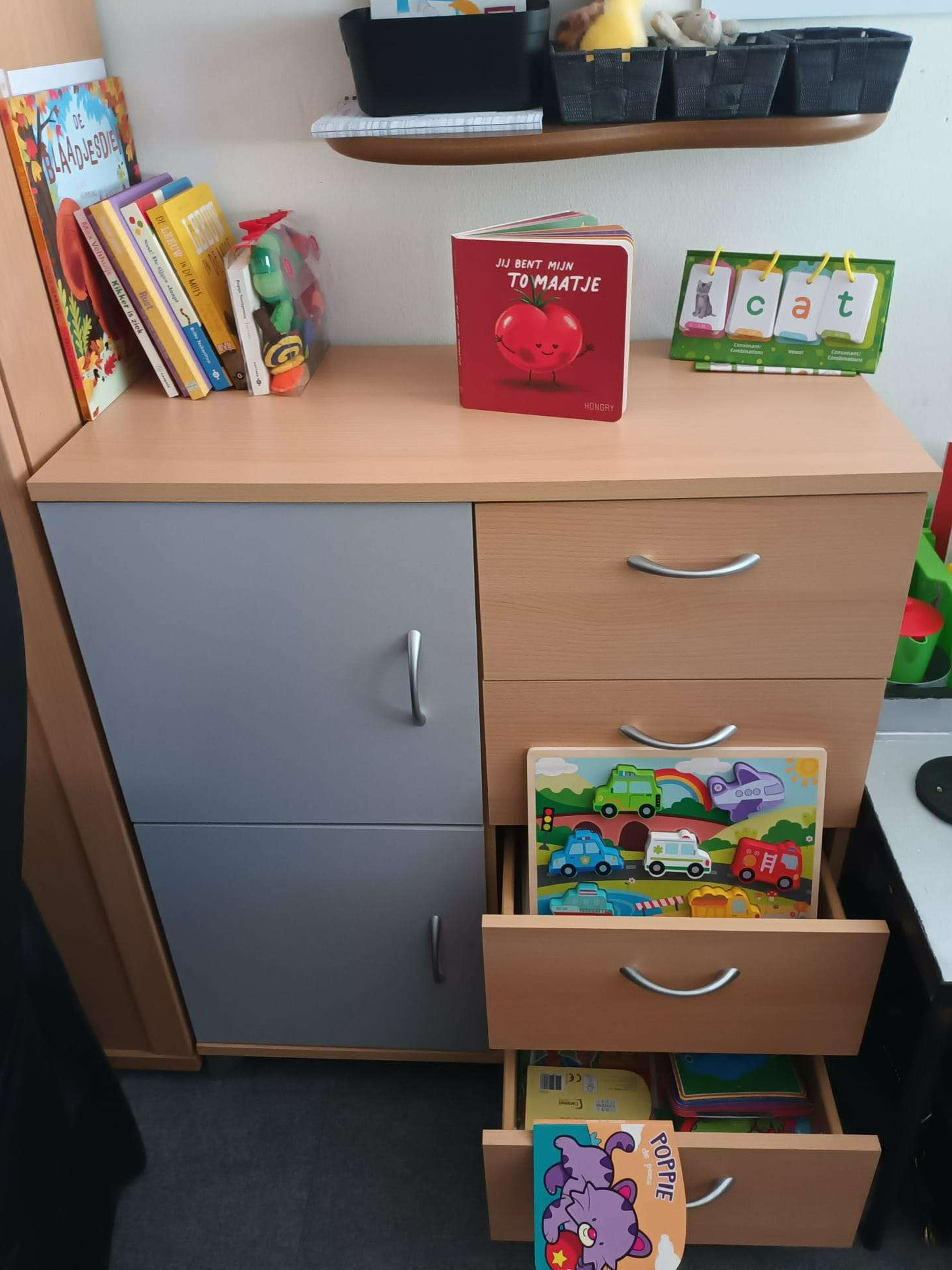 De kies kast met de themaboeken