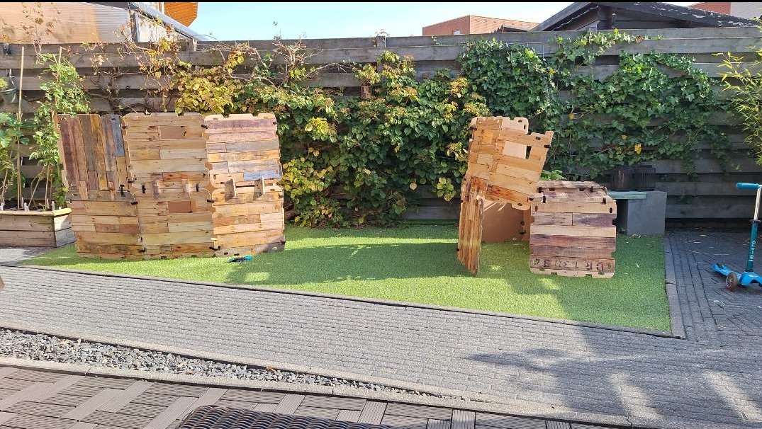 Kastelen bouwen in de tuin!