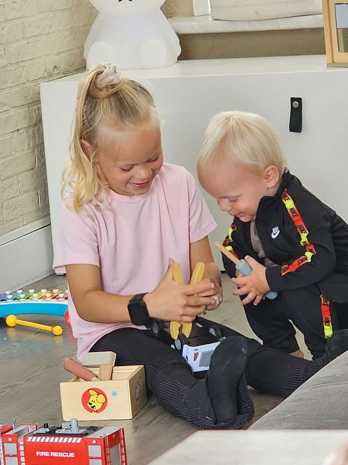 Gezellig aan het spelen