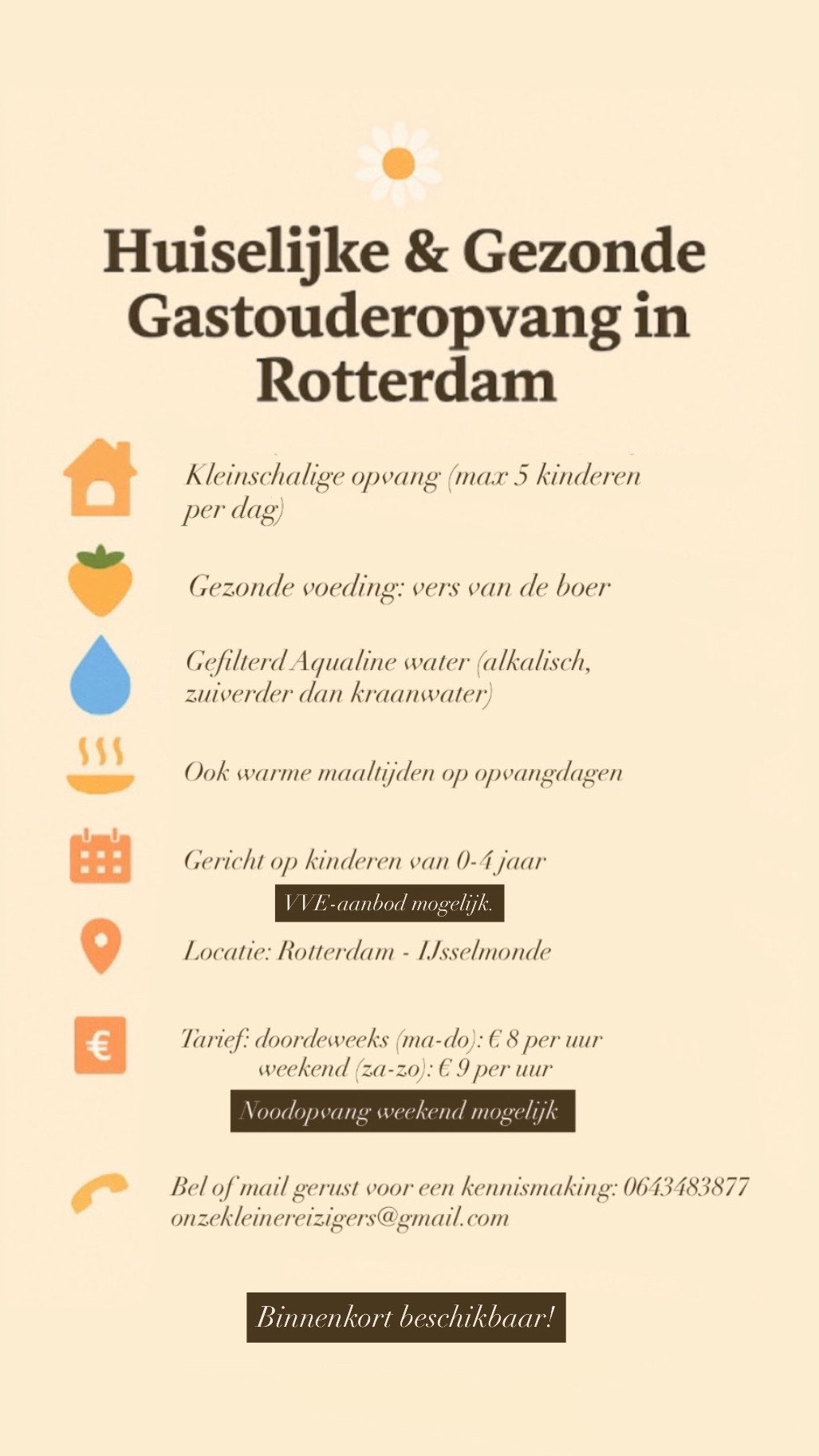 Gezond, veilig en kleinschalig.