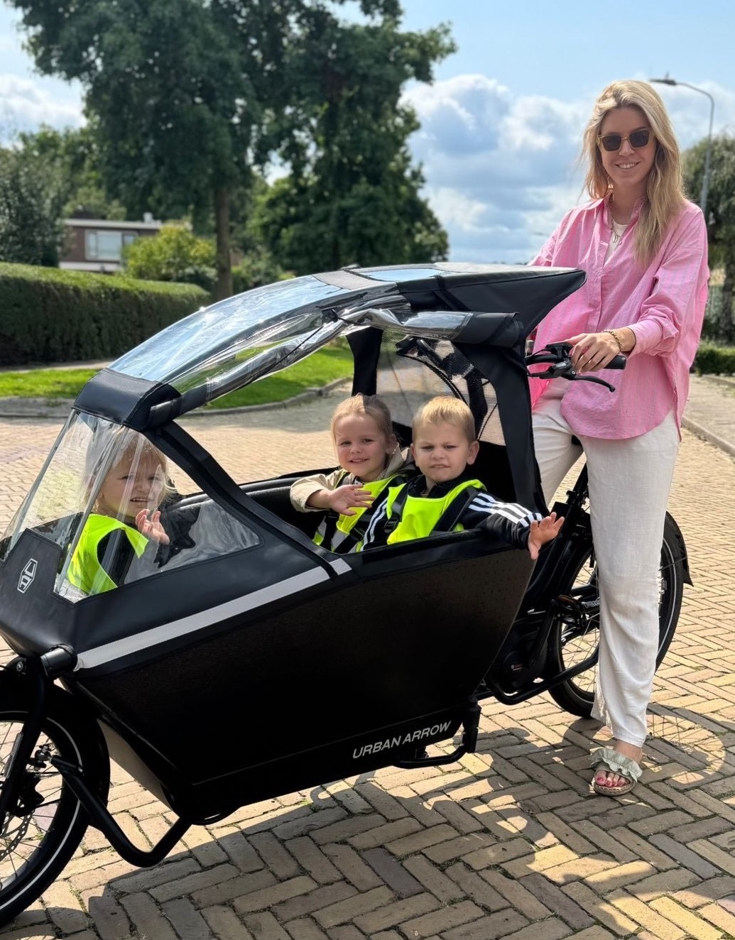Heerlijk op pad met de bakfiets.