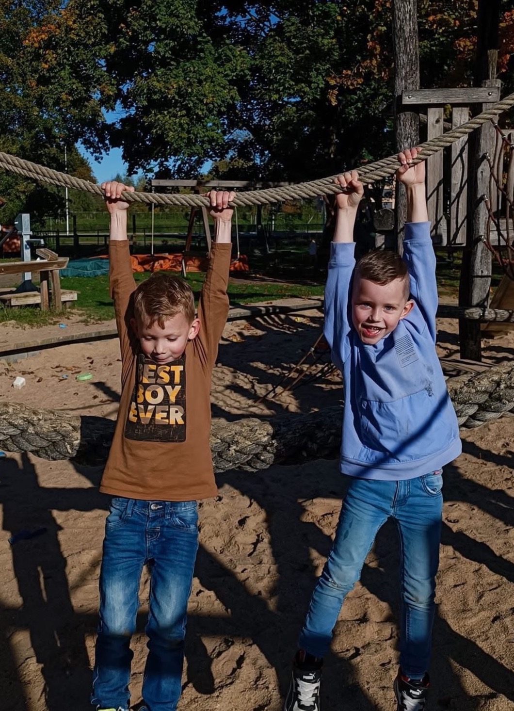 Lekker veel buiten spelen. 