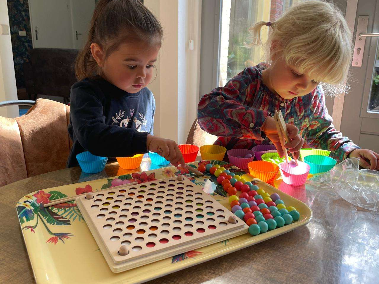 De fijne motoriek wordt flink geoefend